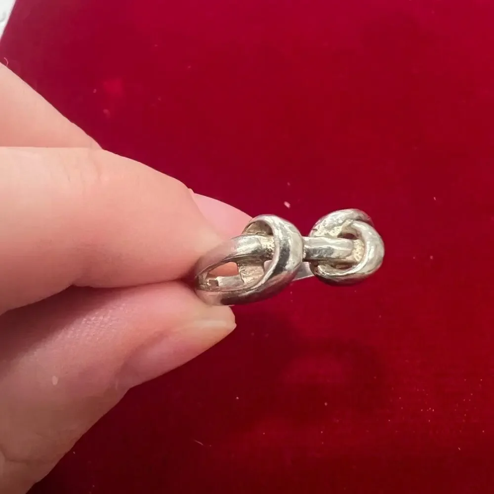 Vintage knot sterling silver ring